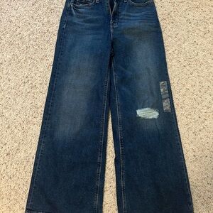 Old Navy Blue Flare Wide Leg Jeans